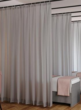 艺U型院理疗wswt7eSB床养生馆隔断拉布帘帘铁支床撑架围帘