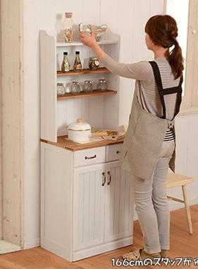 欧式房实木餐柜现代简厨客厅6532储物柜碗收柜约餐具纳柜茶水多用