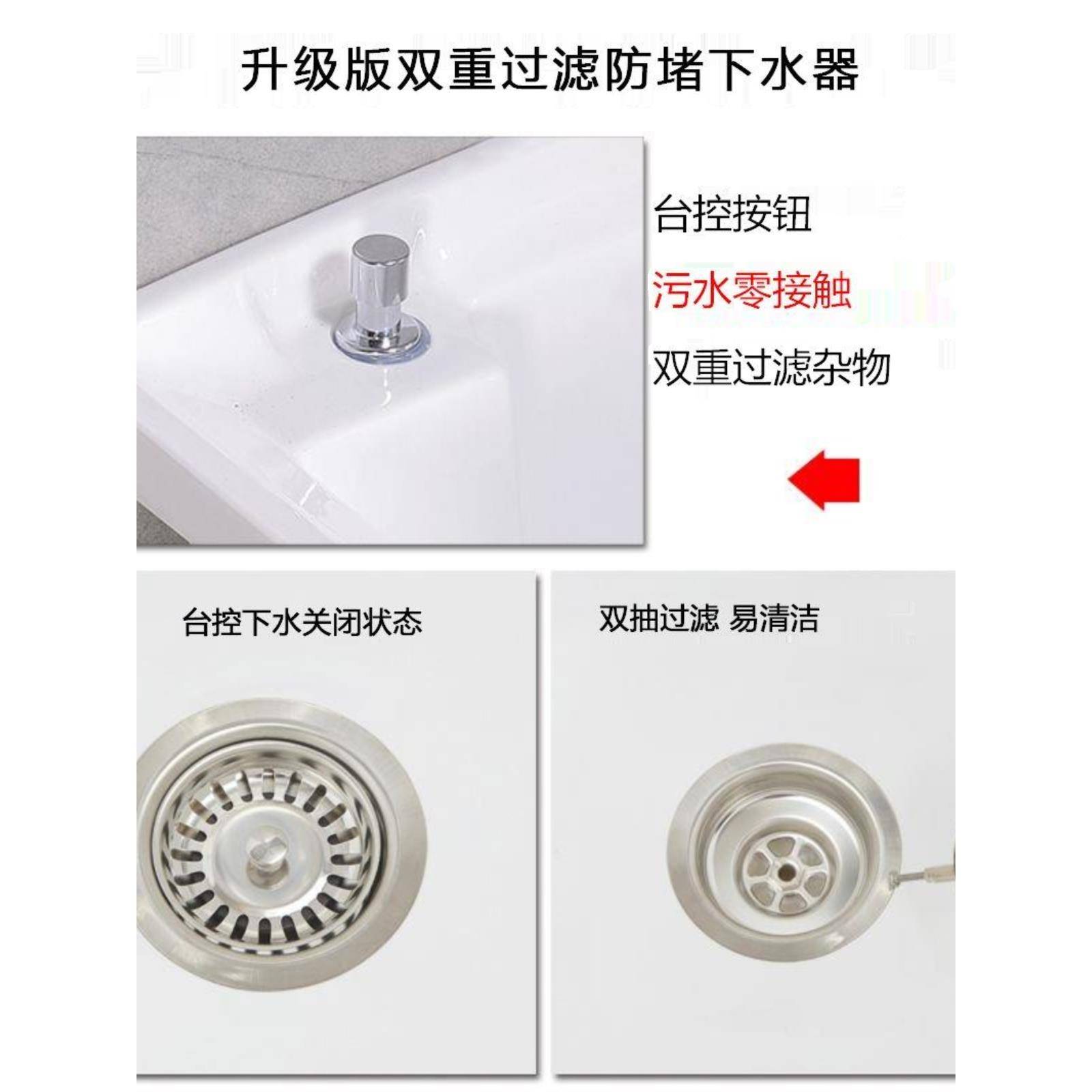 ?小号拖把间池陶方瓷正形迷你墩布池732卫生洗拖布池槽阳家用台地