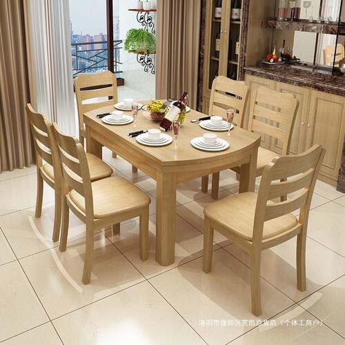 cy-54615全木椅子靠背椅凳餐厅纯原子木餐椅家用简约现实头代饭店