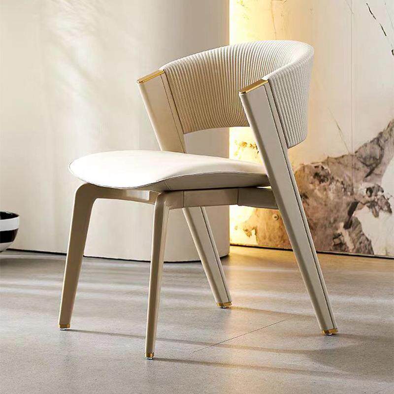 意轻奢餐式椅家用简靠背凳子酒店洽约图片款谈餐椅公寓厅餐桌椅皮
