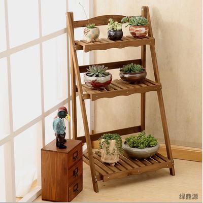 花园组合花架多客层实00602305质折叠花架厅阳台室外阶梯木木头架