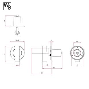 厂直酒店客销房床头LED小灯壁阅读灯卧室720可旋转嵌入式家床头夜