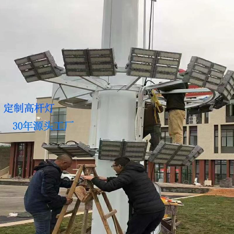 外球场灯升降高灯杆足l户ed1520米广场篮球QPR场球场体育场照明灯