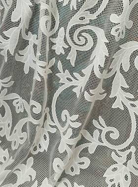 EG-197192方格网绣花1EG-19171面料网布彩网色多色立体绣布彩色绣