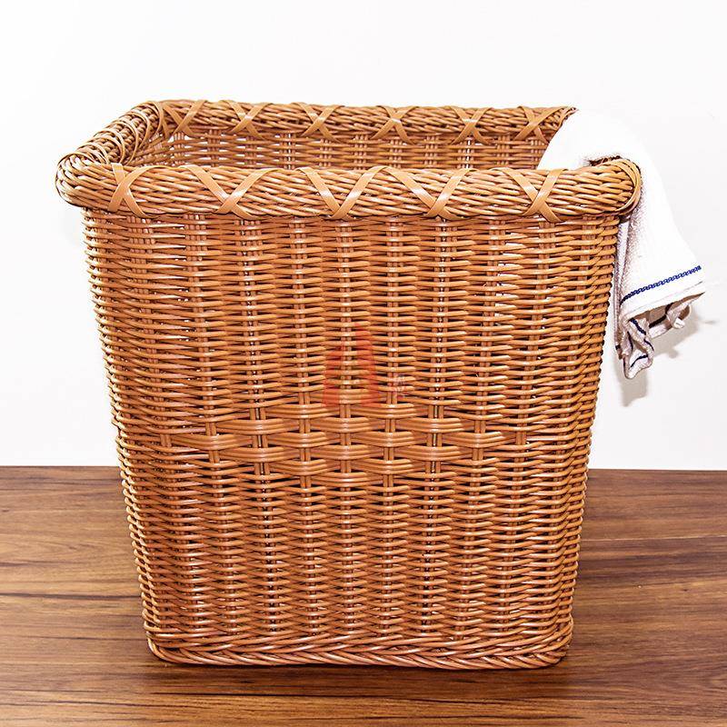 PP纸编织正方形毛仿巾筐脏衣篮布HDZ草筐篮收洗纳桶可水防潮防霉