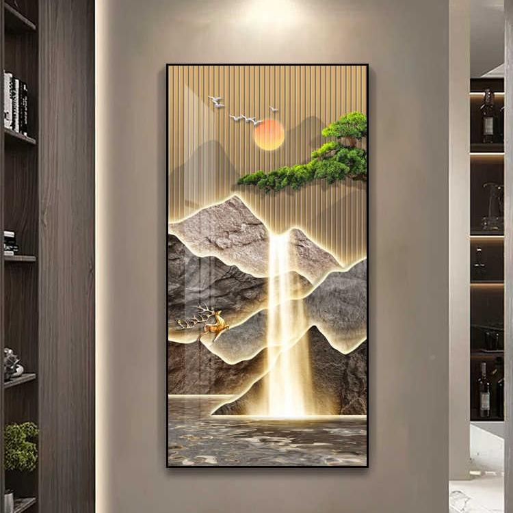 大尺寸MY-09090电表箱装饰画开代轻奢入户玄关挂现画关电闸遮挡箱