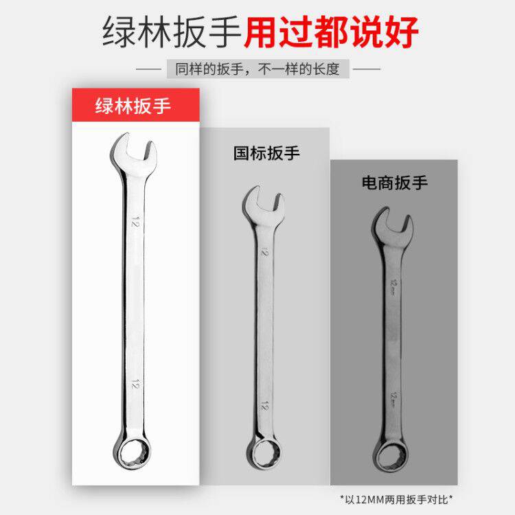 绿林梅花扳手工具套装大全呆两用扳手10板子1314棘轮开口扳手双头