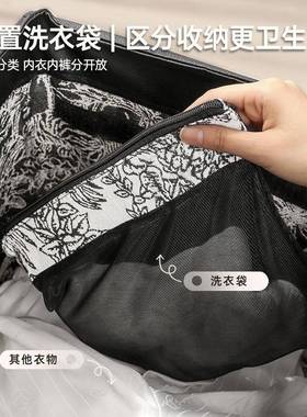 衣可折叠夹缝脏衣篮法式中古脏ZYL24121衣篓收篮纳带轮浴室容量洗