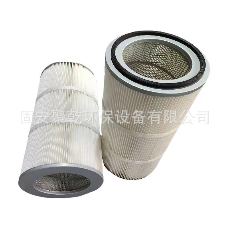 工业除尘滤芯25*6螺60用杆滤喷FPJ砂机抛丸机覆膜阻燃防静通电芯