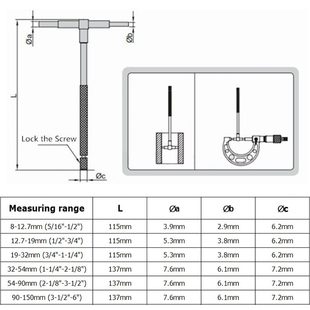 測量工具徑規件套徑規測量可伸縮8 徑150mm內徑內規孔6圓頭手工孔