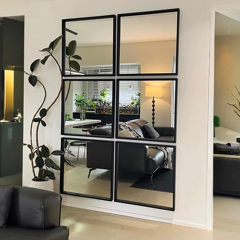 极简电视沙发背景墙装饰镜