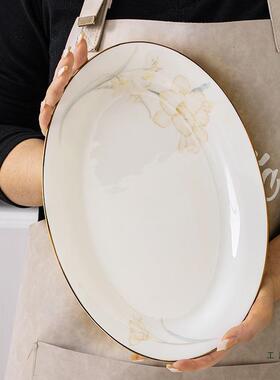 瓷盘骨菜盘用2025新子款炒菜盘子JQQ简约轻奢餐具家套装碗盘组合