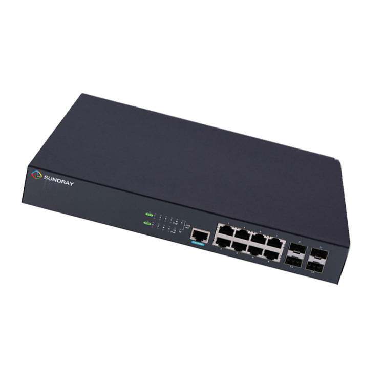 信锐 8口全千兆POE交换机 安视三层交换机 XS5300-12P-PWR-LI