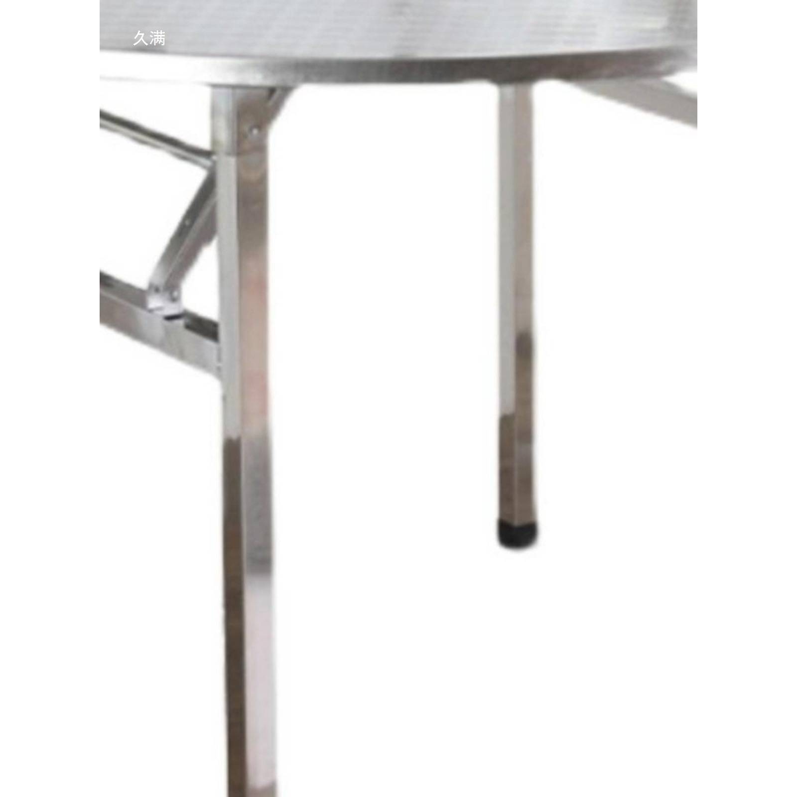 不锈钢折叠圆桌带转盘餐桌食堂餐桌椅工厂圆桌10人面板加厚304收