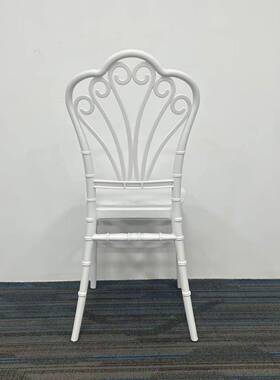 户外P简PP-03白P塑料椅靠背公椅餐椅主现代约家具草坪婚礼椅白色