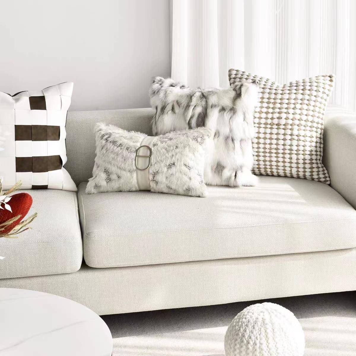 样板抱枕轻0约奢简现代软房靠装沙发客厅垫方枕样板间酒店抱枕