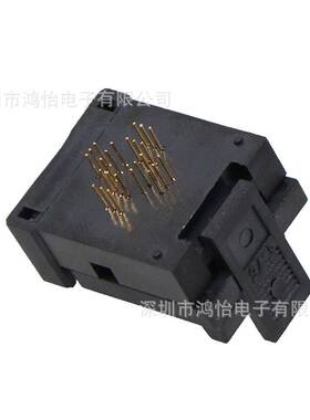 QFN24-0.5间距翻盖式弹片老化座尺寸4*4mm编程烧录座芯片夹具直销