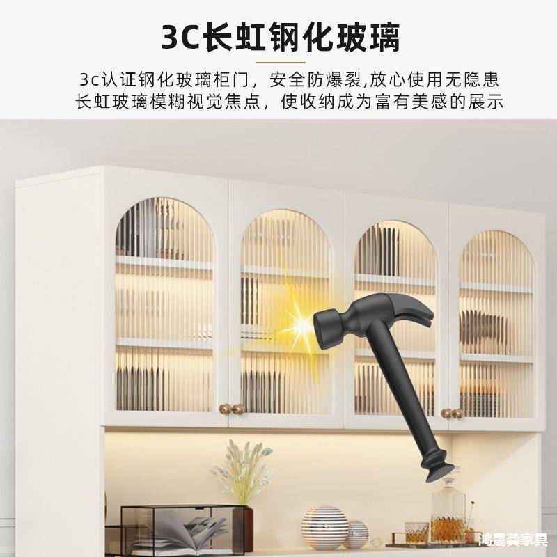 实木餐边柜现代简约储物柜厨房客厅收纳柜靠墙餐厅酒柜多功能柜子