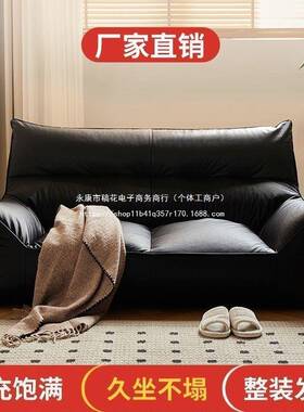 懒人沙发双人布位客厅卧室小户型榻沙发免洗技沙DQX发榻米加宽科