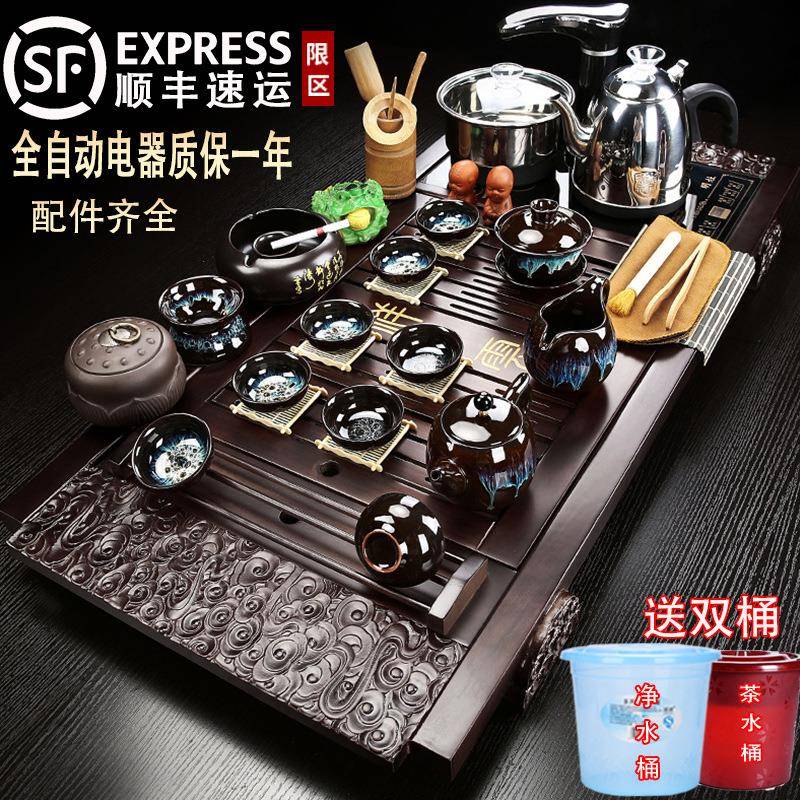 茶套家装用客厅整茶套具全自动上水cht-588一体功夫泡台烧水壶茶