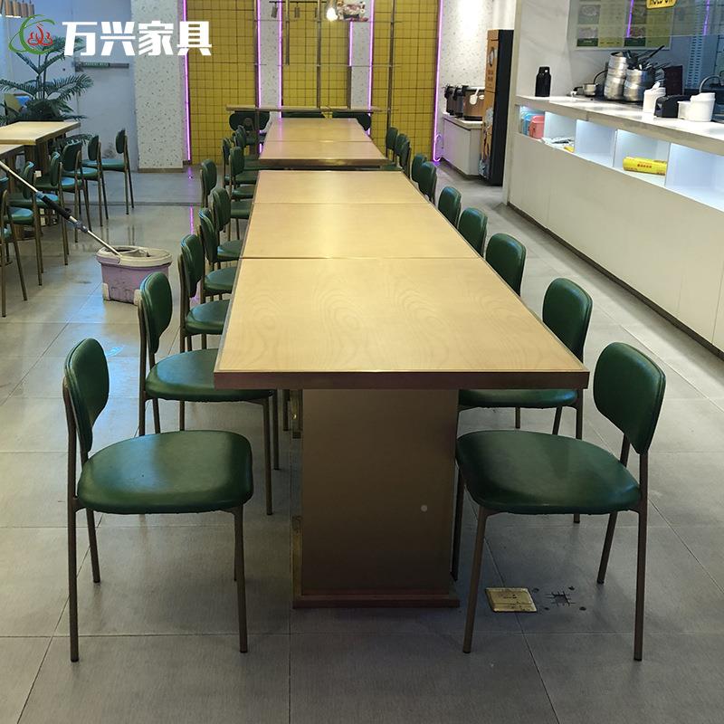 现代简实木约桌餐椅厂家直销新中式餐桌卡KNW椅子组合座商用
