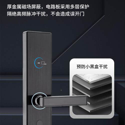 F5公寓锁民宿出租屋密码锁APP通通管理酒馆店门锁宾磁卡2F25感应