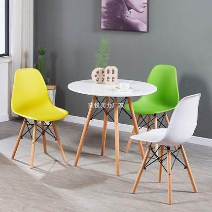 伊姆斯用桌椅办家公TTY椅休代闲餐简约现靠背椅洽谈书桌