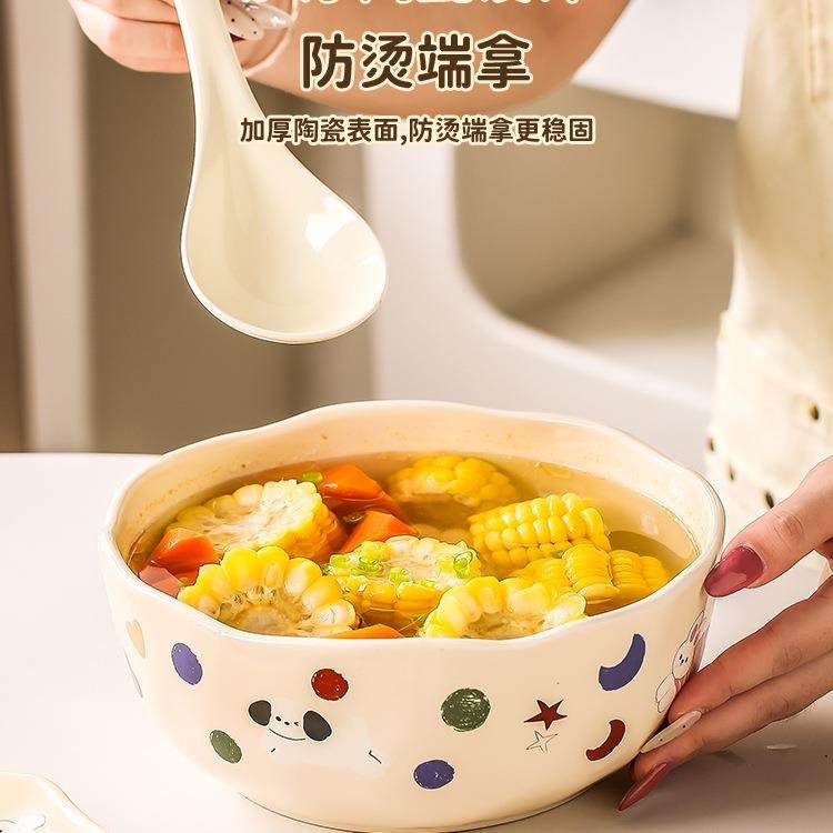 025Z1204新款餐盘具2碗碟个套装筷碗一家四口家用人可爱情侣二人,餐饮具,餐具瓷器套装,淘宝优惠券,粉丝福利购,淘宝优惠卷