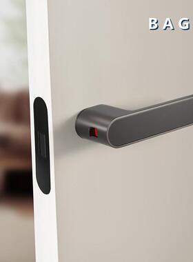 BAG灰静黑色门锁意式极简生态木门锁88磁吸门锁室内卧室房门B手把