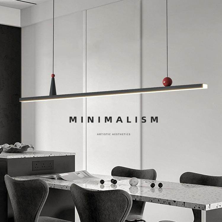 设计847师餐厅吊灯简约现代一条餐桌吧台长灯极简台网字红前办公,家装灯饰光源,智能吊灯,淘宝优惠券,粉丝福利购,淘宝优惠卷