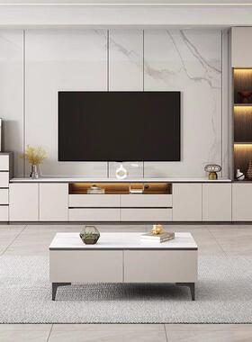 斗岩板NMK落地电视柜茶边几组合储物柜一体柜户柜小型家用背景强