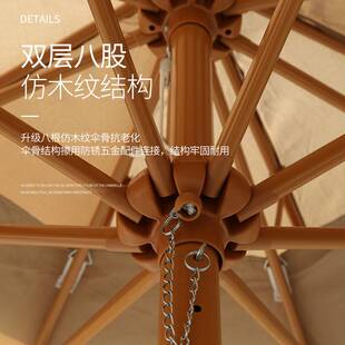 商用室外摆摊伞户外遮阳伞庭院伞露天花园大太阳伞岗亭伞别墅外摆