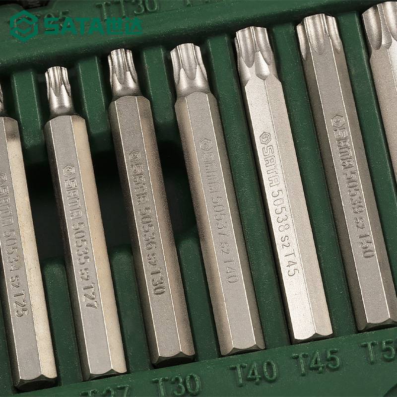 世达42件旋具头组套8MM花键花形内六角十二角加长批头大飞转接头