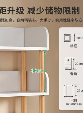 置轮物架落地G601CG6多层移动架家用储物收书架卧室简易带书柜客
