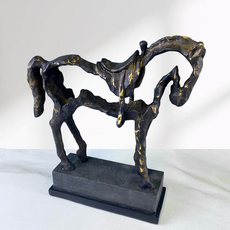 柜装1酒饰品马摆树件家居客厅脂物桌面摆件树脂动工艺品马到成功,家居饰品,装饰摆件,淘宝优惠券,粉丝福利购,淘宝优惠卷