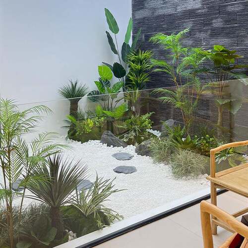 仿真绿植造景仿真百合竹子造景植YS-Z01景观窗装饰落地橱摆件物楼