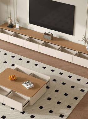 实木视柜茶几组合小户型原简约现JOR代收纳储物柜落日地系电木地