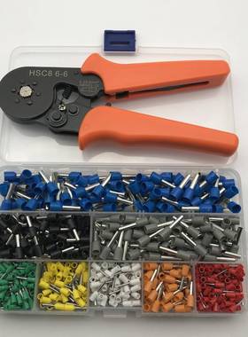 【乐清】针型子线鼻子压线钳冷套压型端橙色6边子钳接线钳压管接