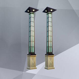 户杆外欧式庭院灯米防水小区路灯3花别墅道69562园路家用双头高景