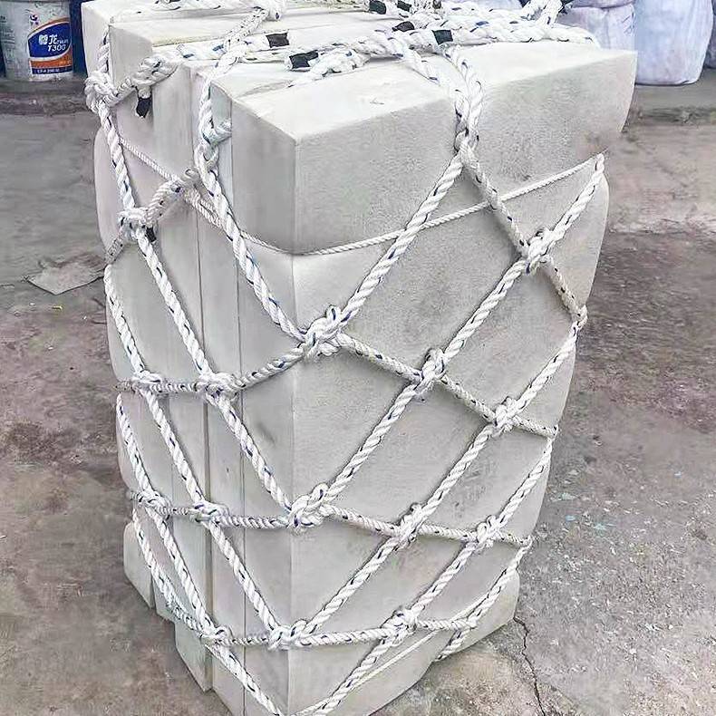 船用应急方形防撞垫子船只停靠防撞编织网垫船用泡沫靠球碰垫