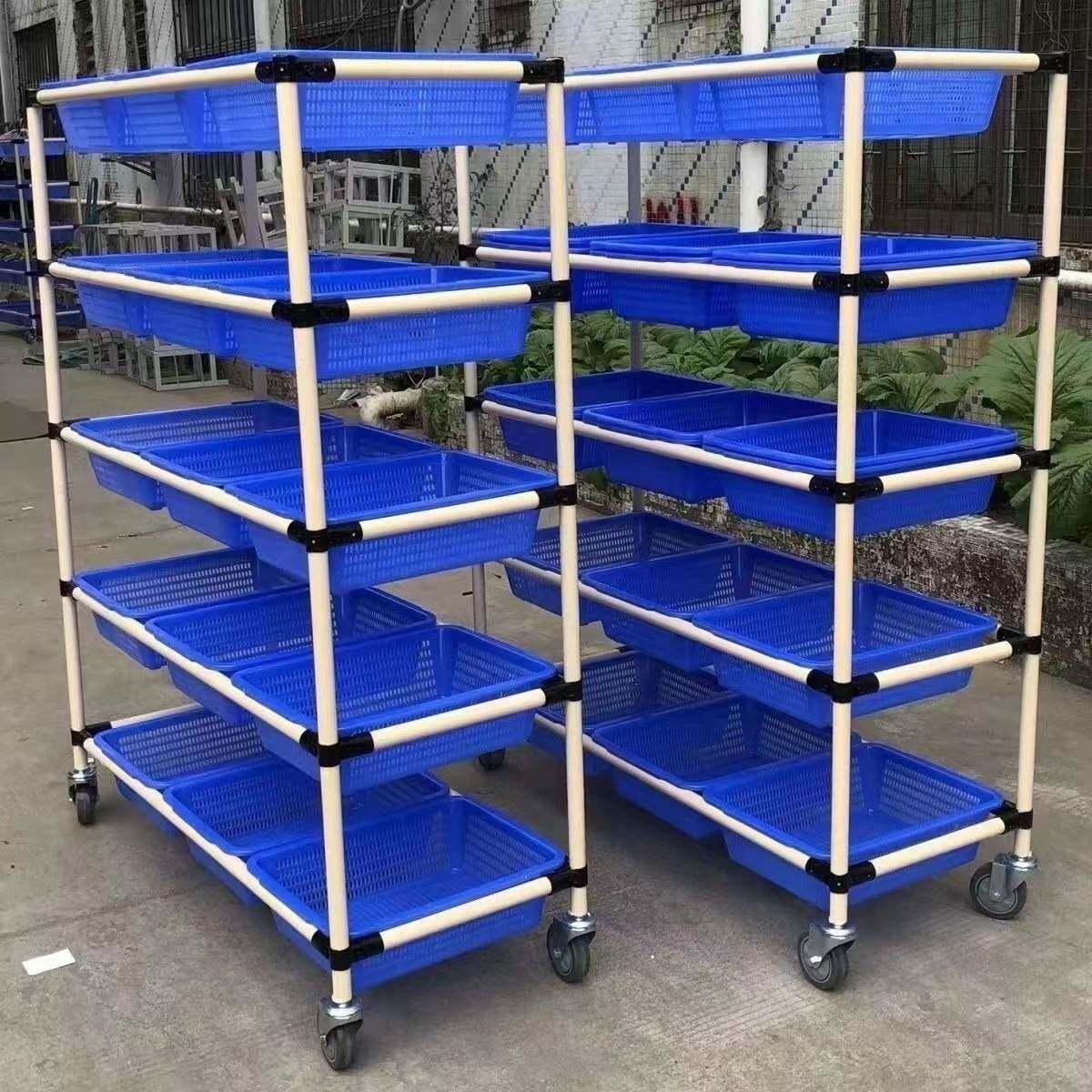防静电老化测试货架带轮可拆装移动物料周转车多层储置物架手推车