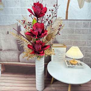 欧式摆花大花F78S658S束兰假花玉客厅家落地摆放花居装饰酒店大堂