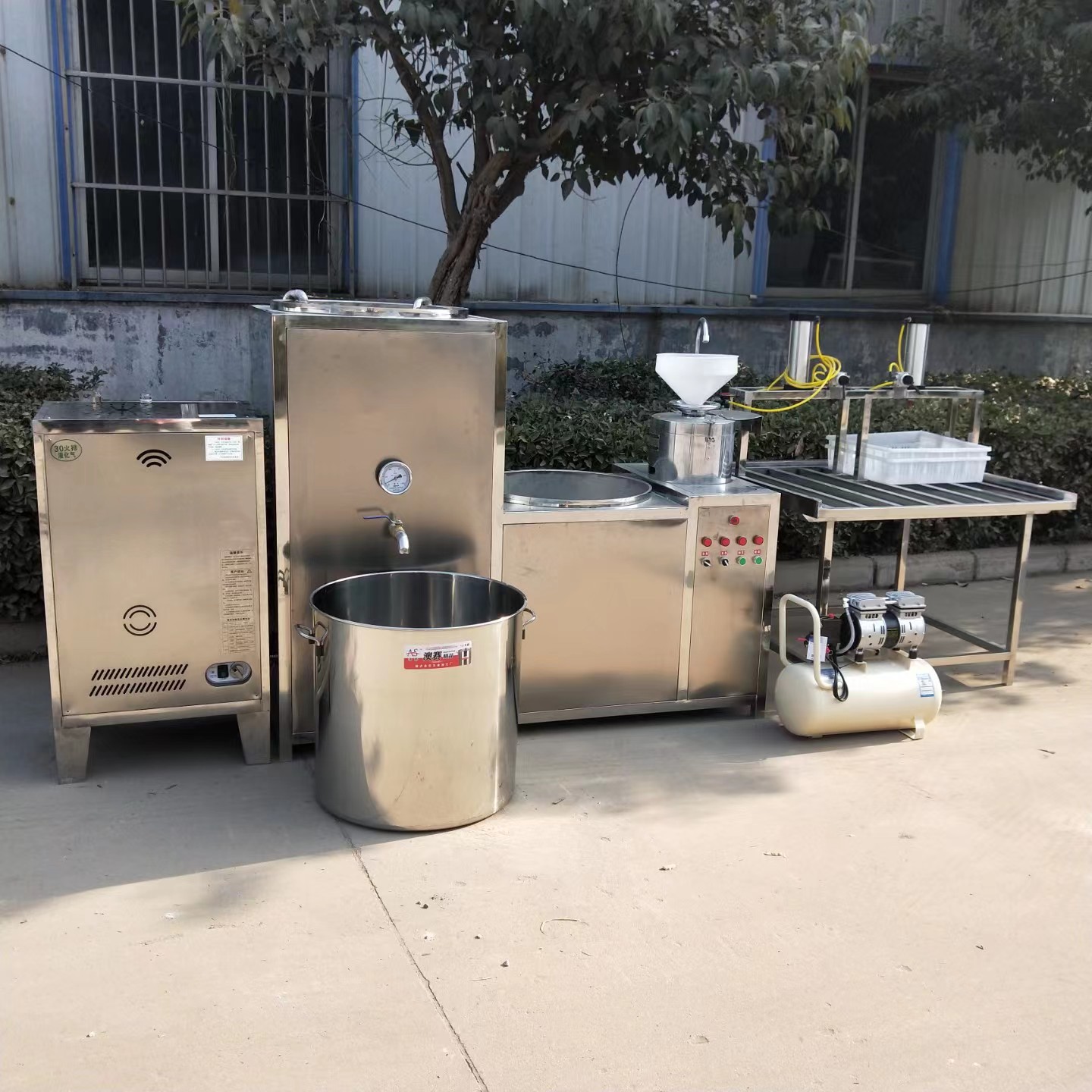 商用豆腐加工设备 做豆腐的机器 一人操作的全自动豆腐机早餐店