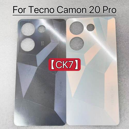 适用传音Tecno Camon 20 Pro CK7塑料背盖 白色手机后盖素皮后盖