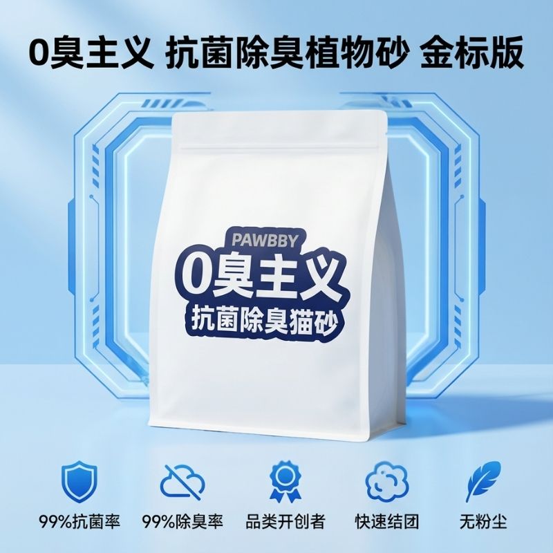 【内测会员专属】PAWBBY除臭猫砂豆腐植物混合猫砂结团强