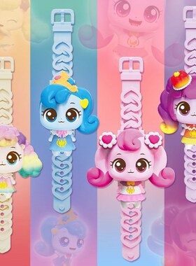 奇妙萌可手表儿童玩具宝宝女孩小朋友幼儿园3到6岁发光卡通电子表