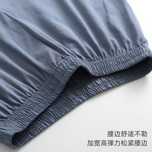 2条新疆液氨100%纯棉男士宽松四角短内裤睡裤大码青年全棉阿罗裤