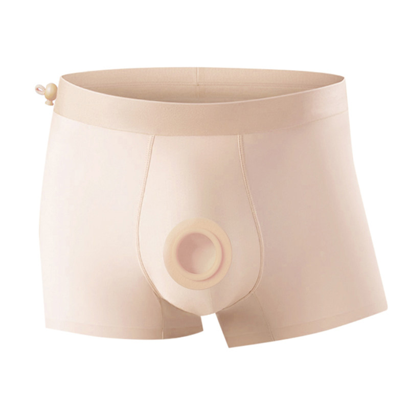 男防护内裤防止体液接触隔离平角裤防水抗菌薄款纯棉弹力四角裤