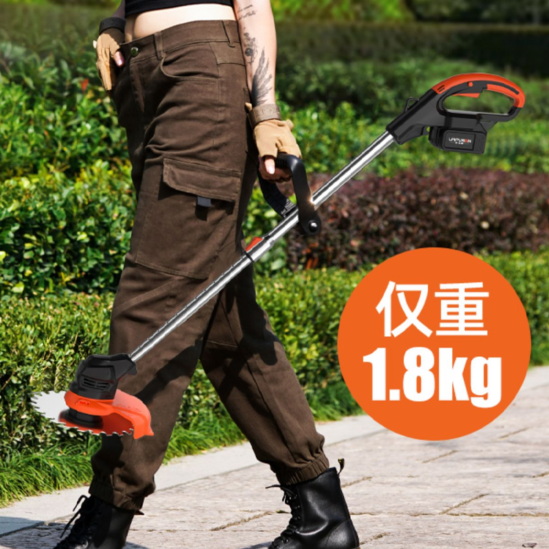 无刷锂电割草机充电式可携式割草机小型多功能家用Z电动除草机